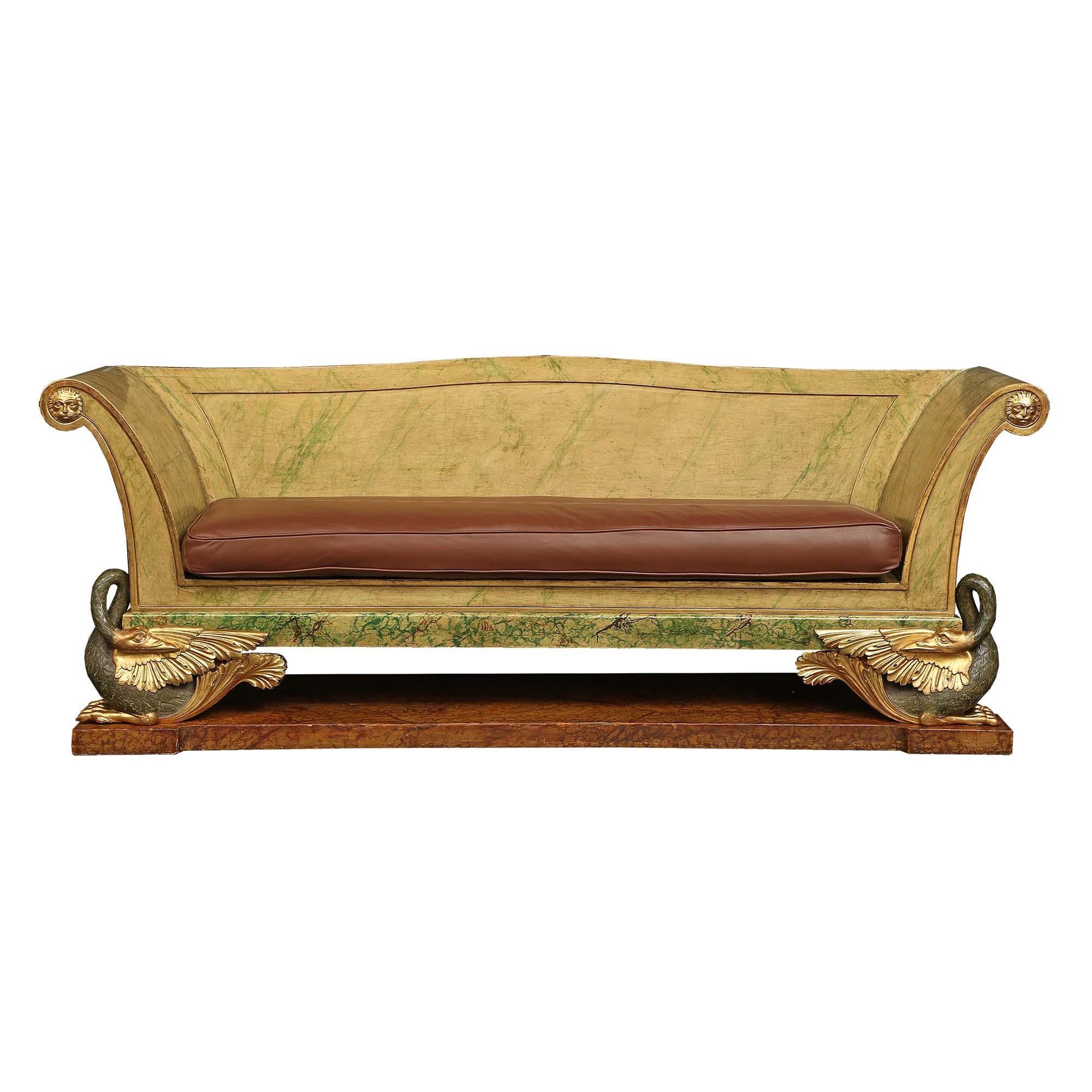 Italian Early 19th Century Neo-Classical St. Settee
