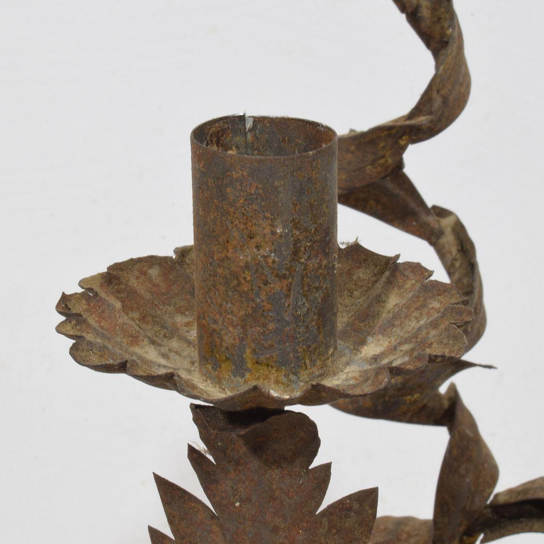 Portacandele italiano in legno dorato neoclassico dell'inizio del XIX secolo in vendita 5