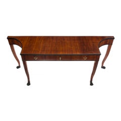 Italian Early 19th Century Neoclassical Style Mahogany and Fruitwood Console