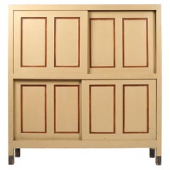 Italian Early 20th Century 1920s Painted Sliding Cupboard