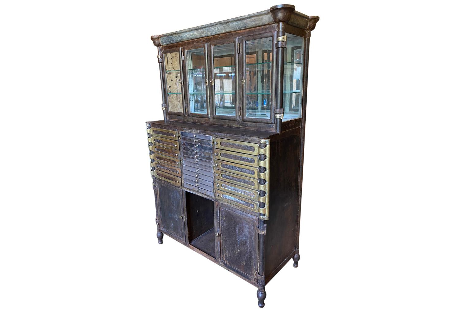 Iron Italian Early 20th Century Dental Cabinet