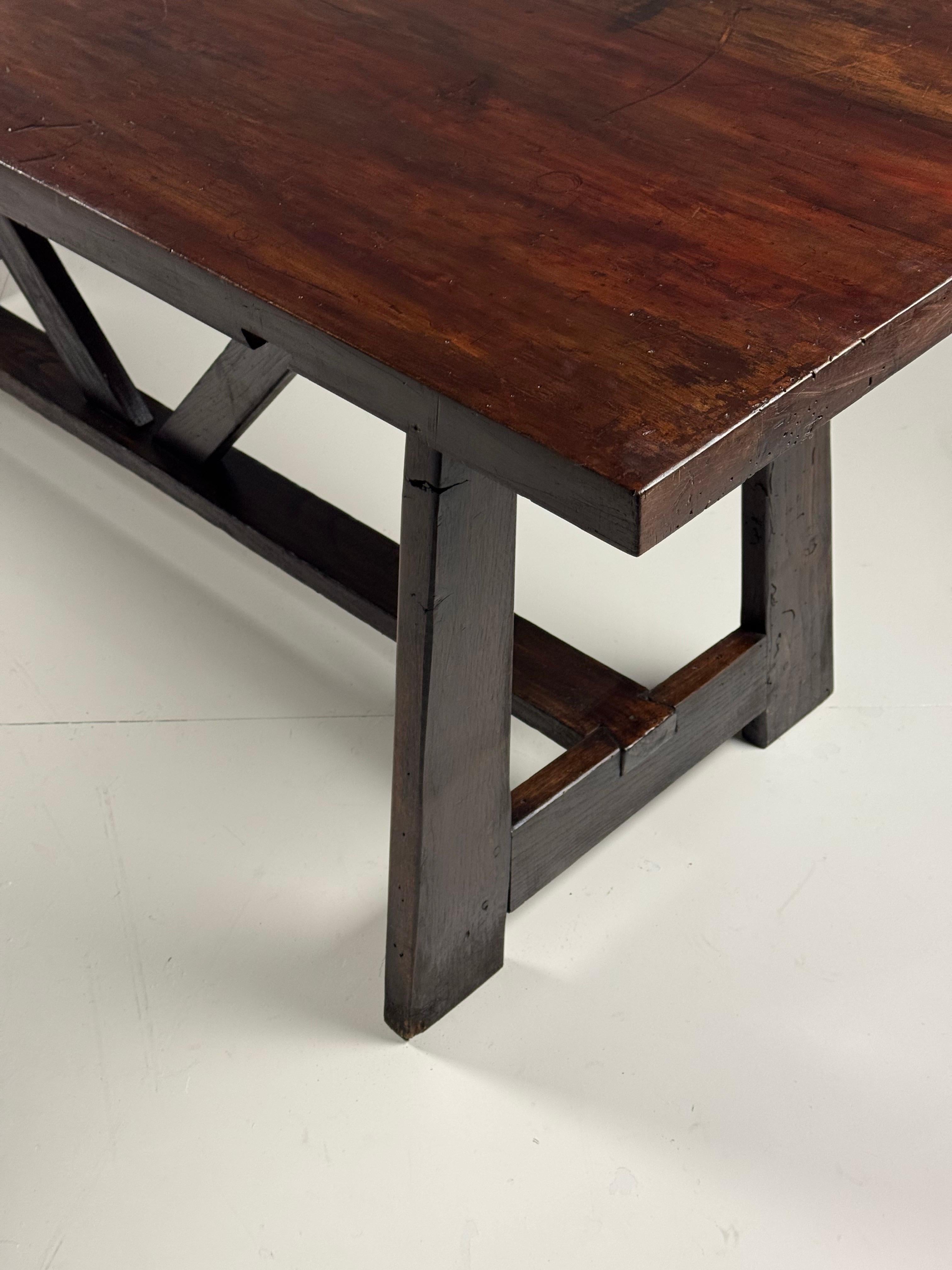 Italian early 20th century dining table en venta 9