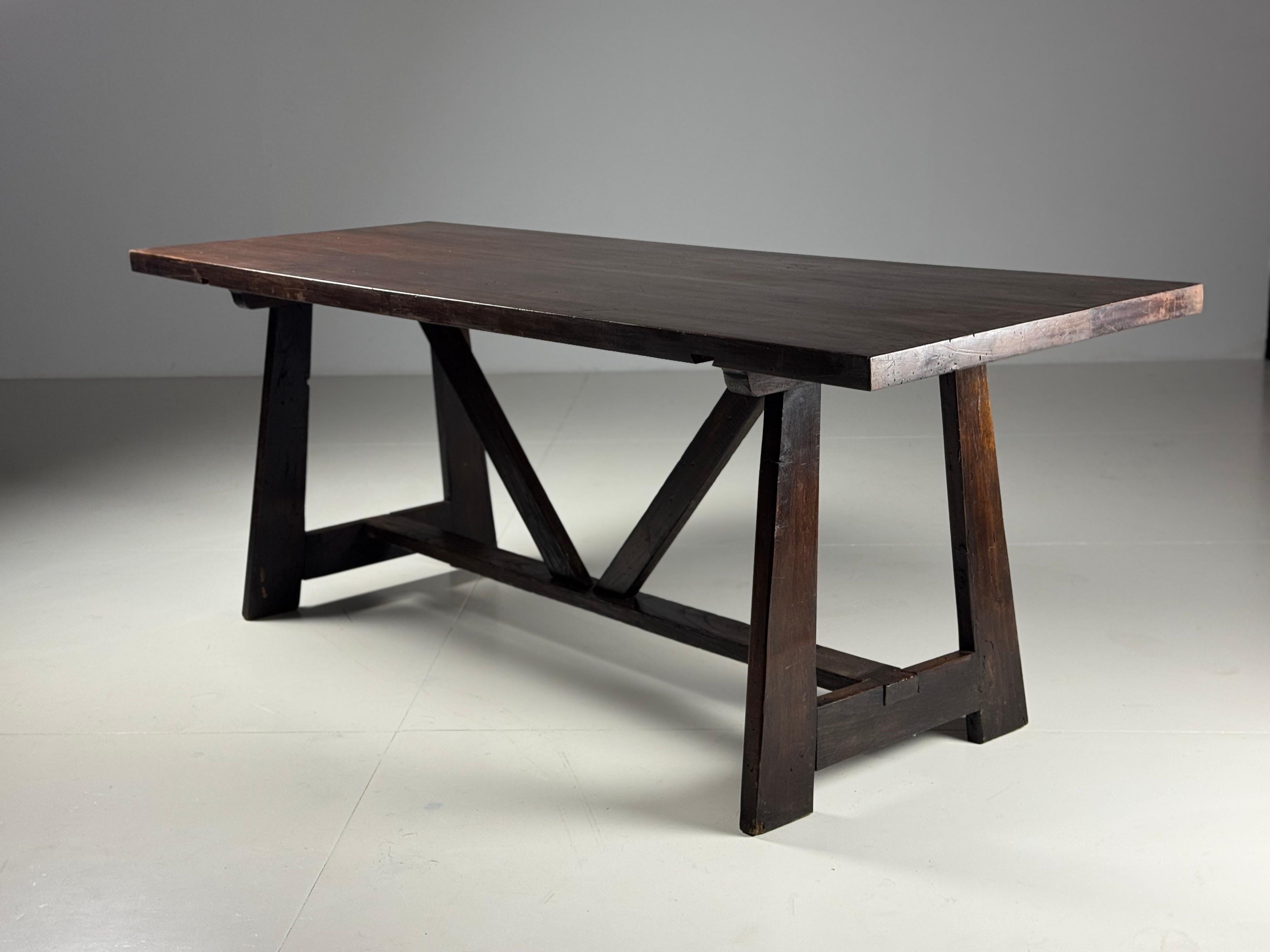 Italian early 20th century dining table en venta 10
