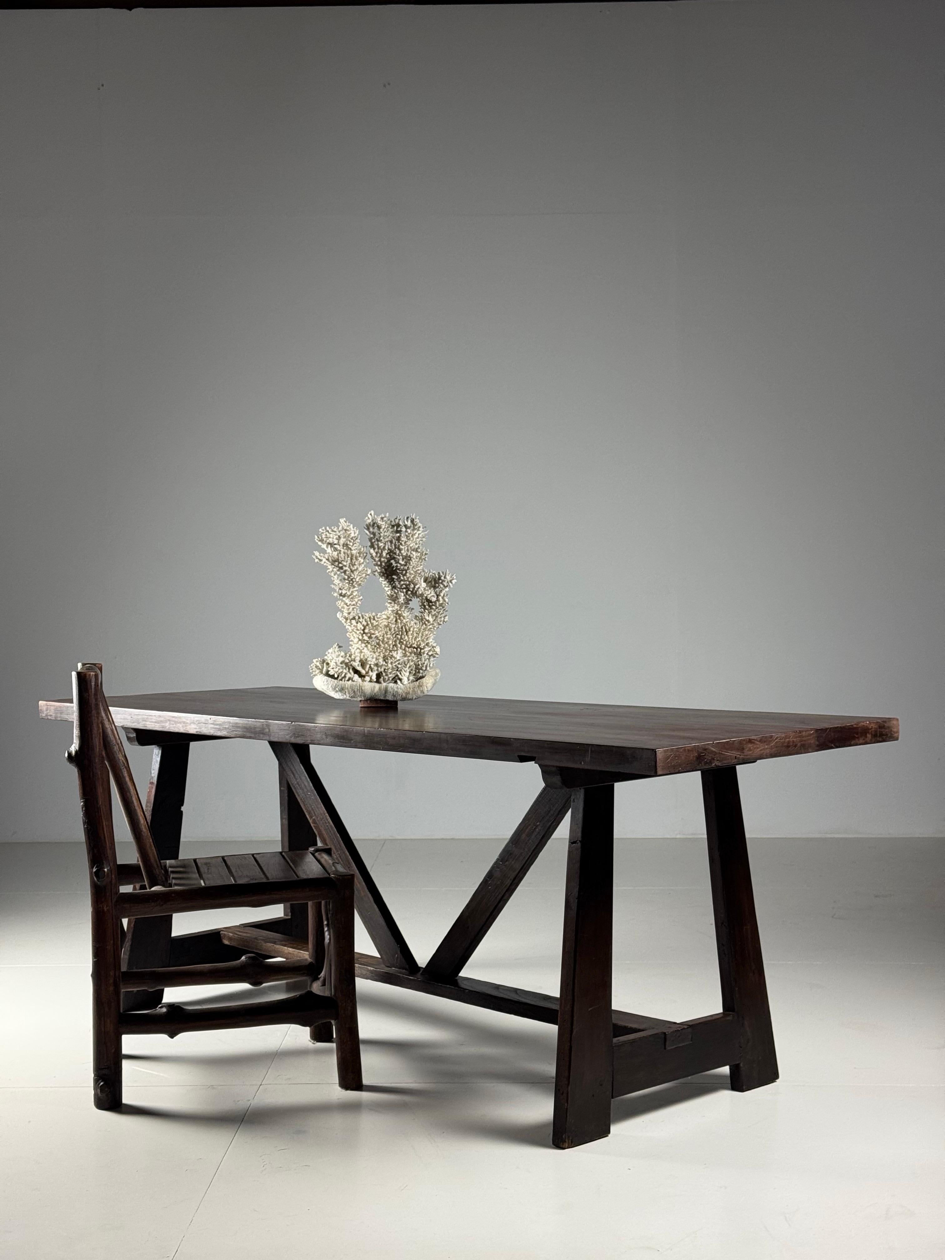 Italian early 20th century dining table en venta 1