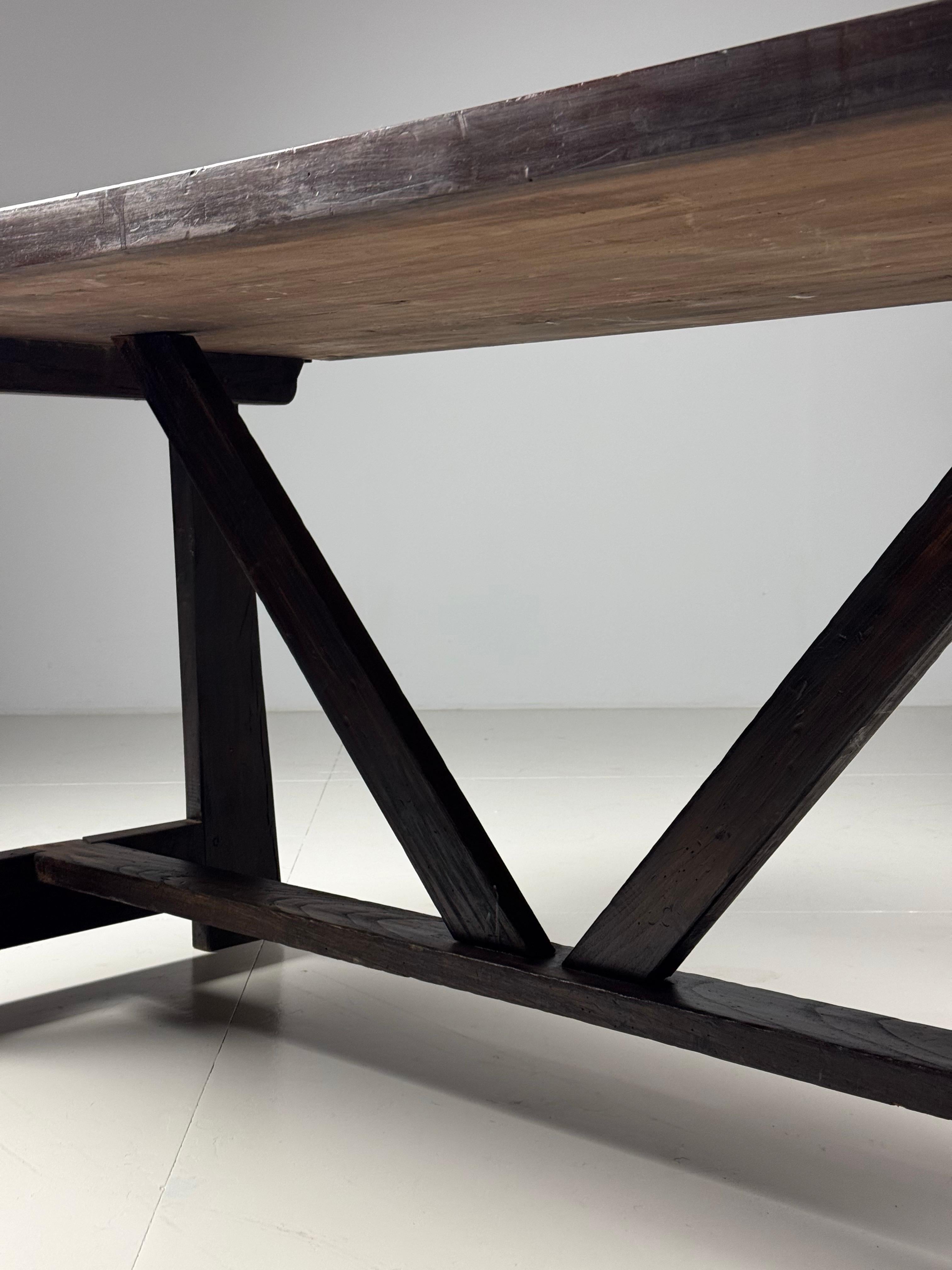 Italian early 20th century dining table en venta 2
