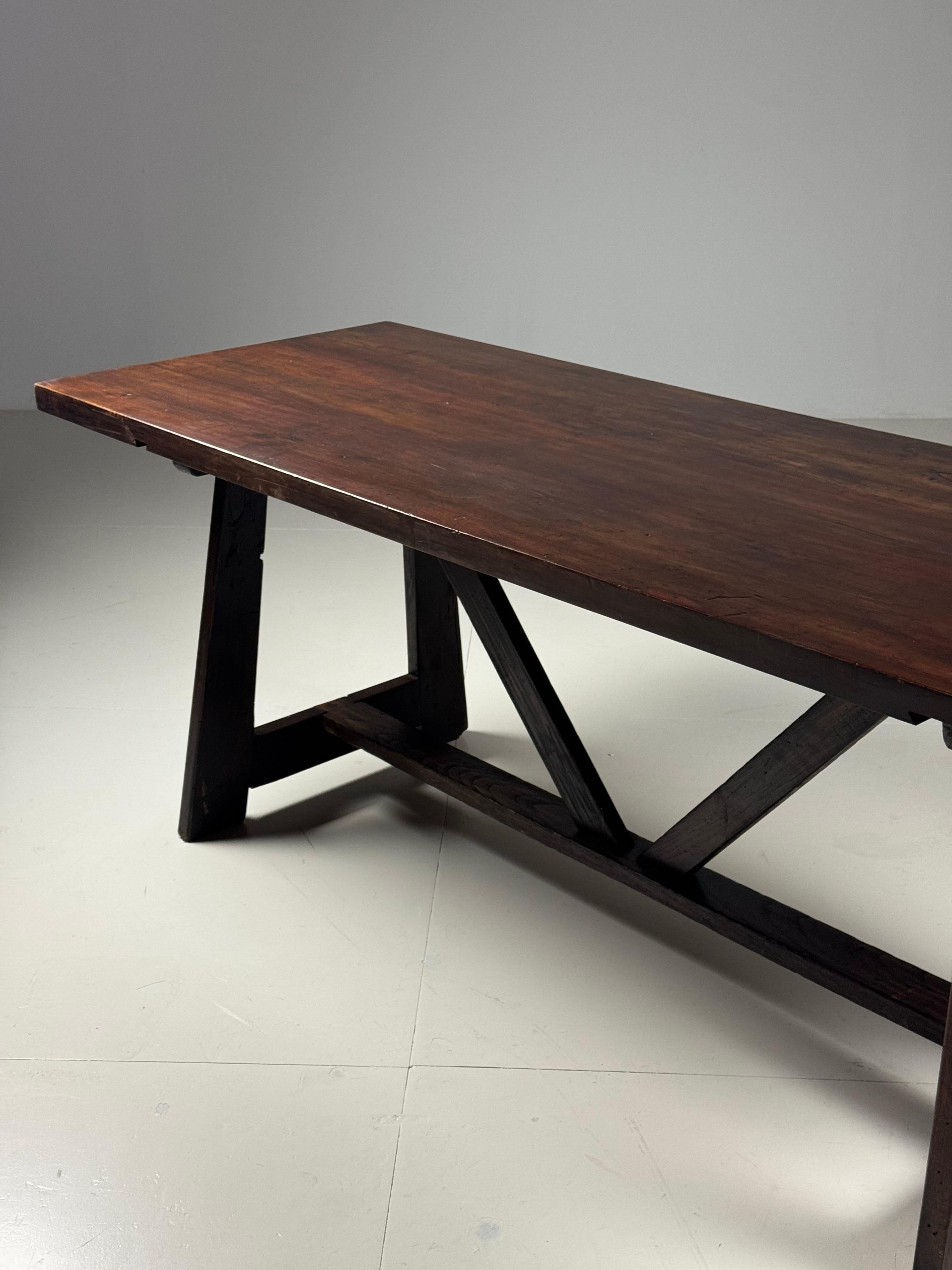 Italian early 20th century dining table en venta 4