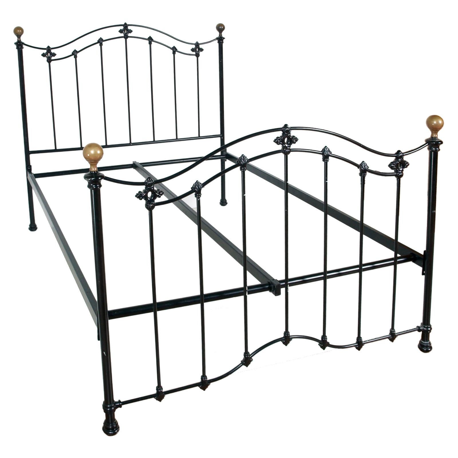 Italian Early 20th Century Iron And, Brass Bed Frame Parts