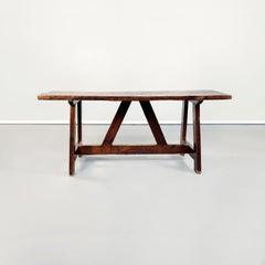 Italian Early 20th Century Solid Wood Monk's Table, Early 1900s