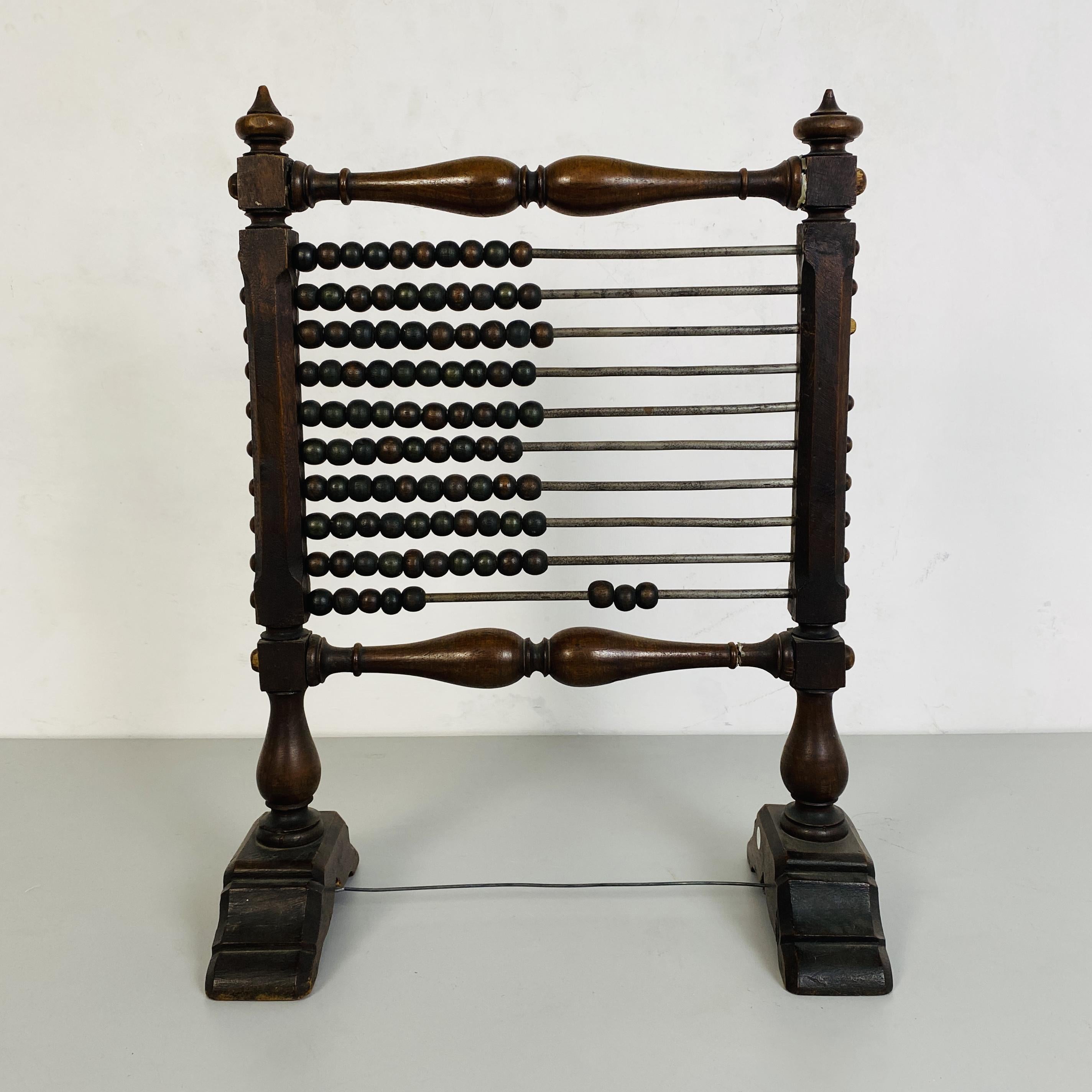 Metal Italian Early Twentieth Century Wooden Abacus, 1900s