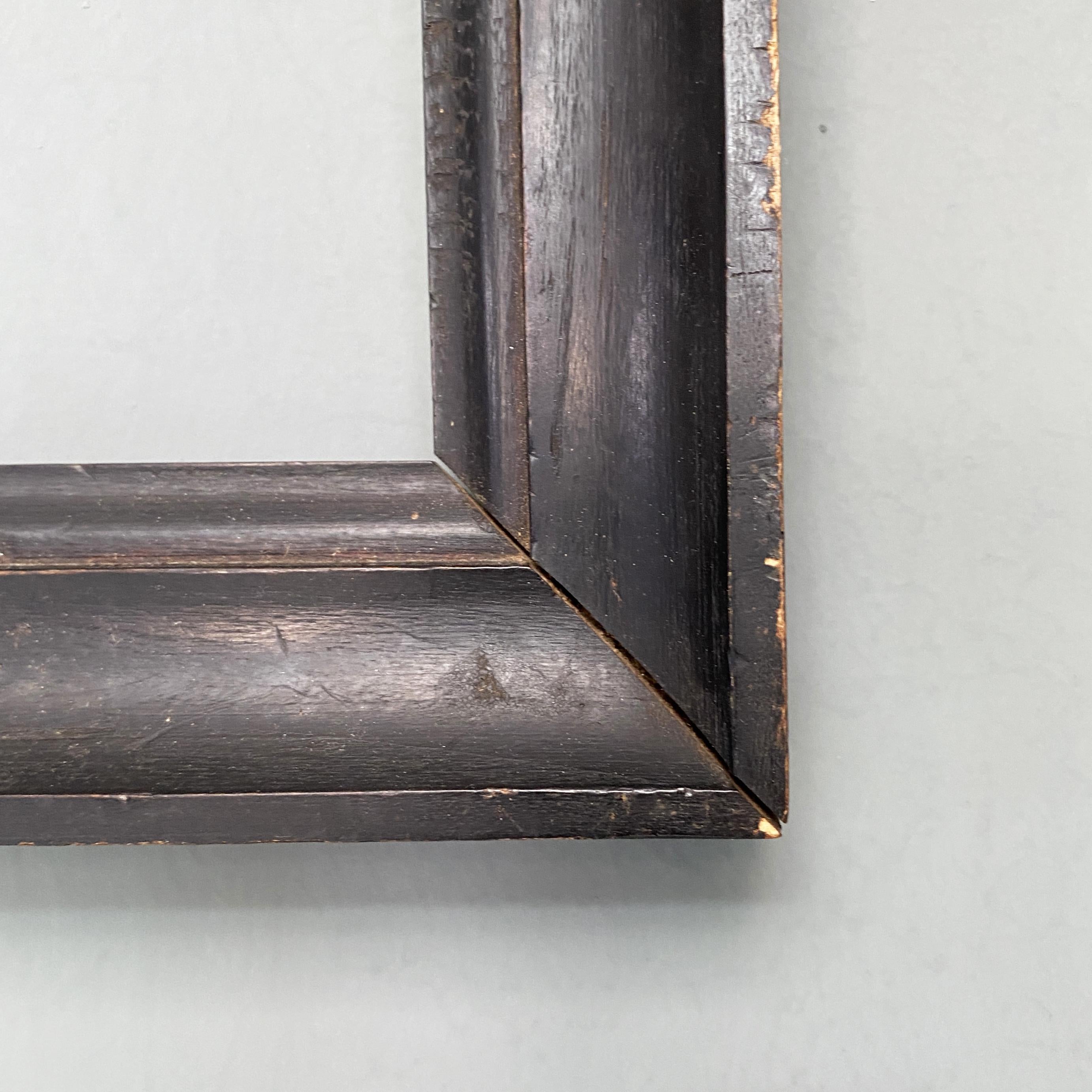 Italian Early Twentieth Century solid Wood Frames, ebanized, 1900s For Sale 2