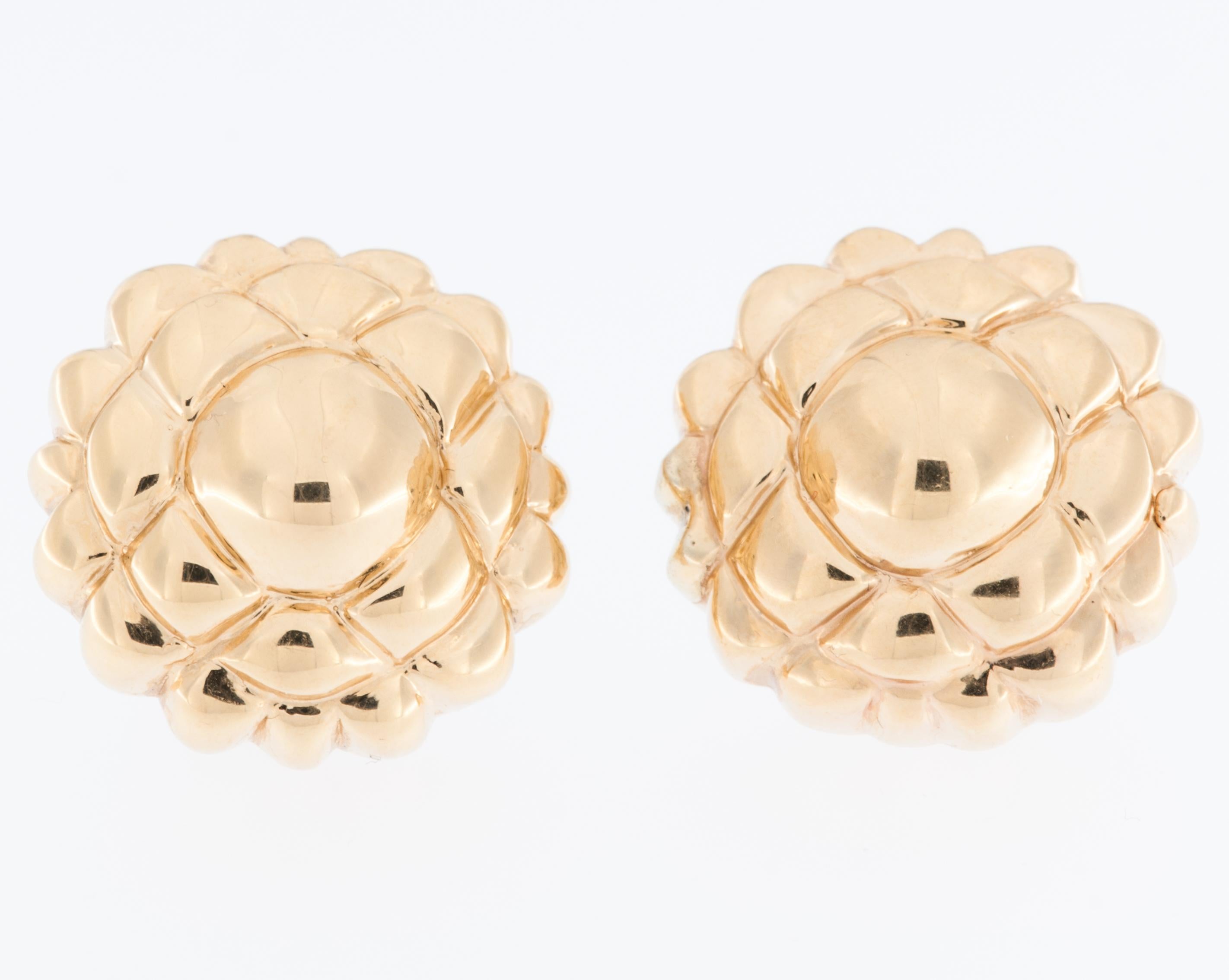 italian design earrings gold