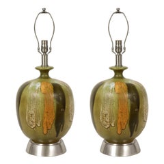 Italian Earthtone Glazed Lamps