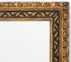 Italian Ebonized and Giltwood Rectangular Mirror
