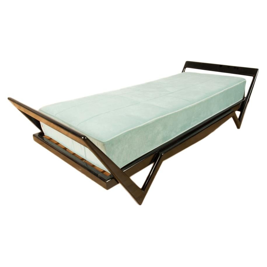 Italian Ebonized Day Bed in the Manner of Ico Parisi, circa 1950
