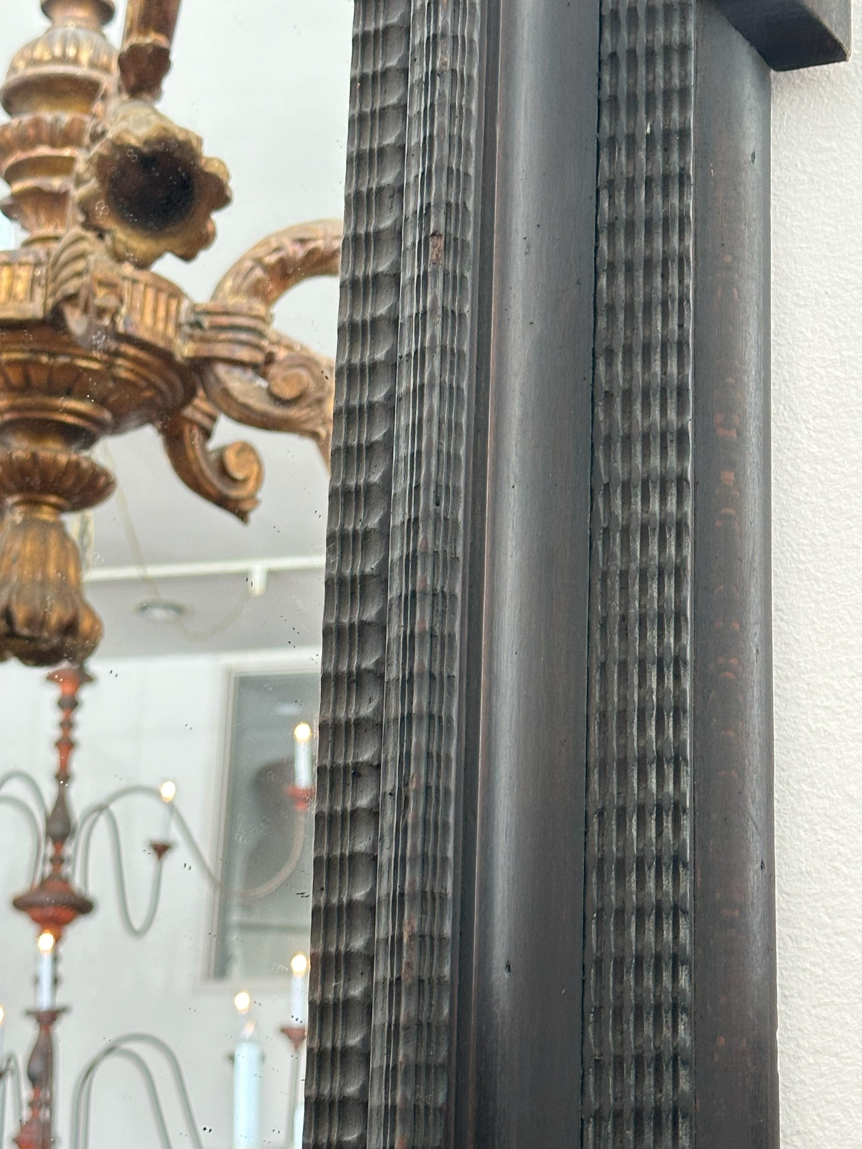 19th Century Italian Ebonized Mirror - Circa 1880 For Sale