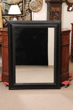 Italian Ebonized Rectangular Mirror, ca. 1900