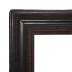 Italian Ebonized Wood Mirror in the Dutch Style, C 1940