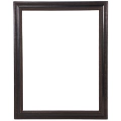 Italian Ebonized Wood Mirror in the Dutch Style, C 1940