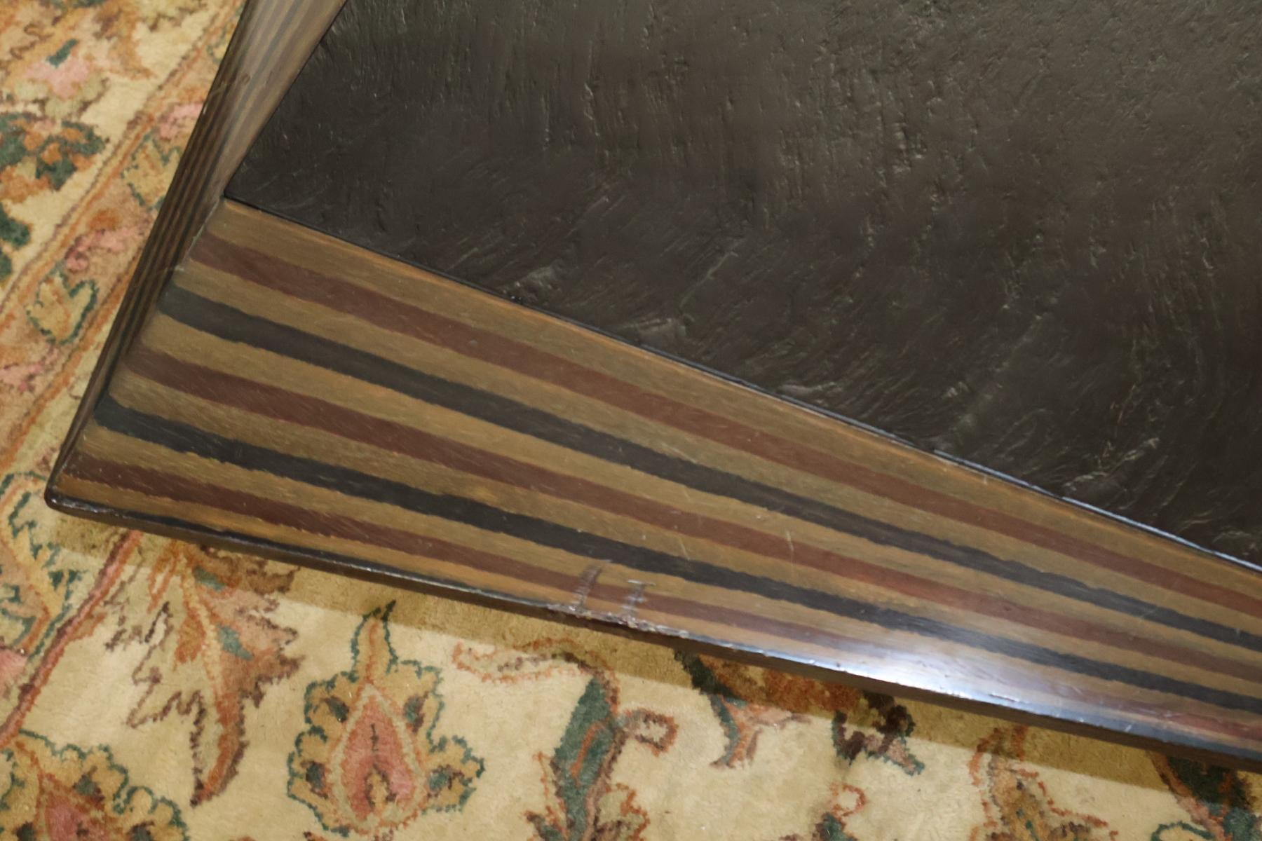 Italian Ebony and Slate Mid Century Coffee Table Attributed to Tobia Scarpa For Sale 8