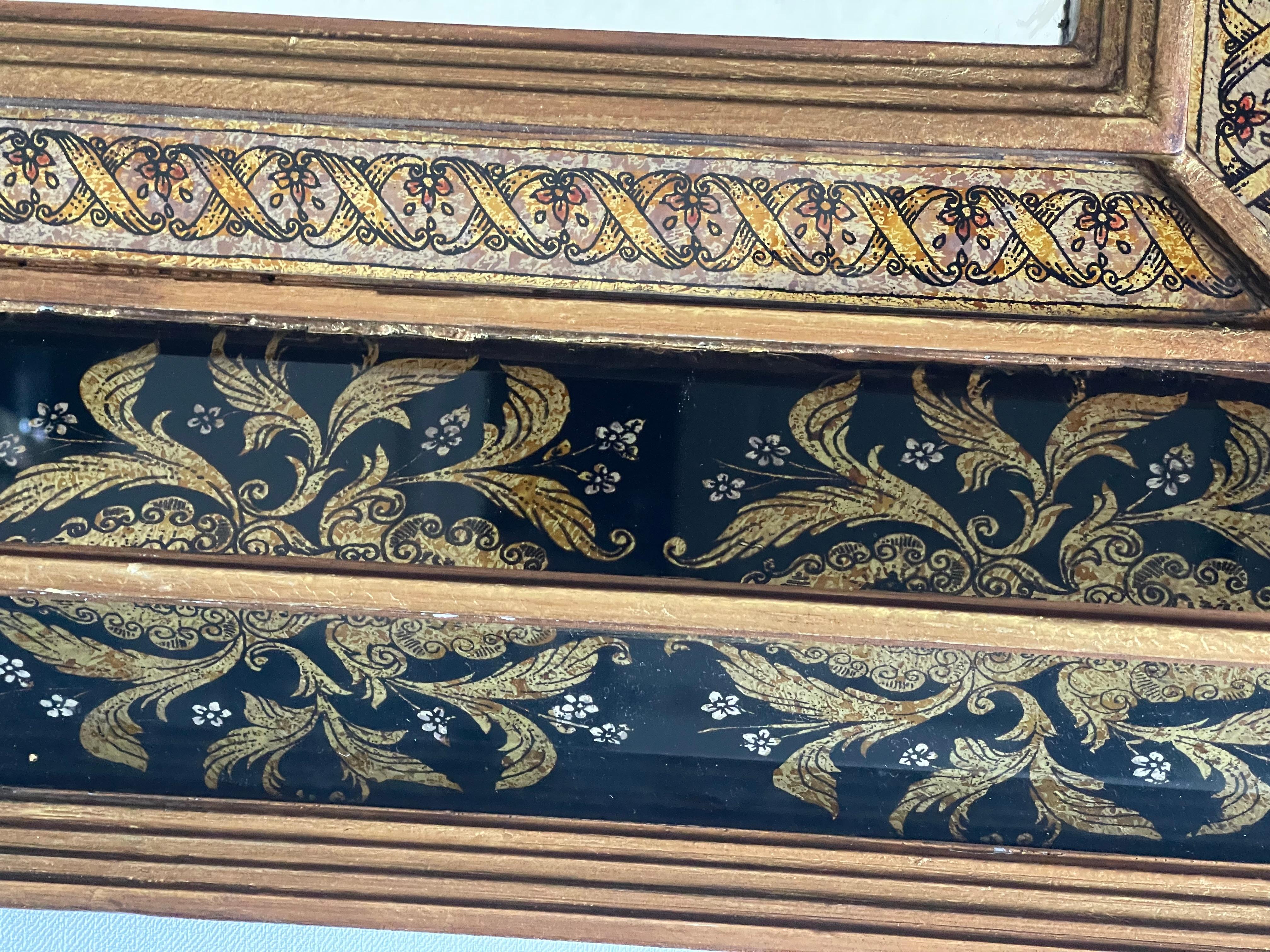 Miroir mural italien en églomisé en vente 4