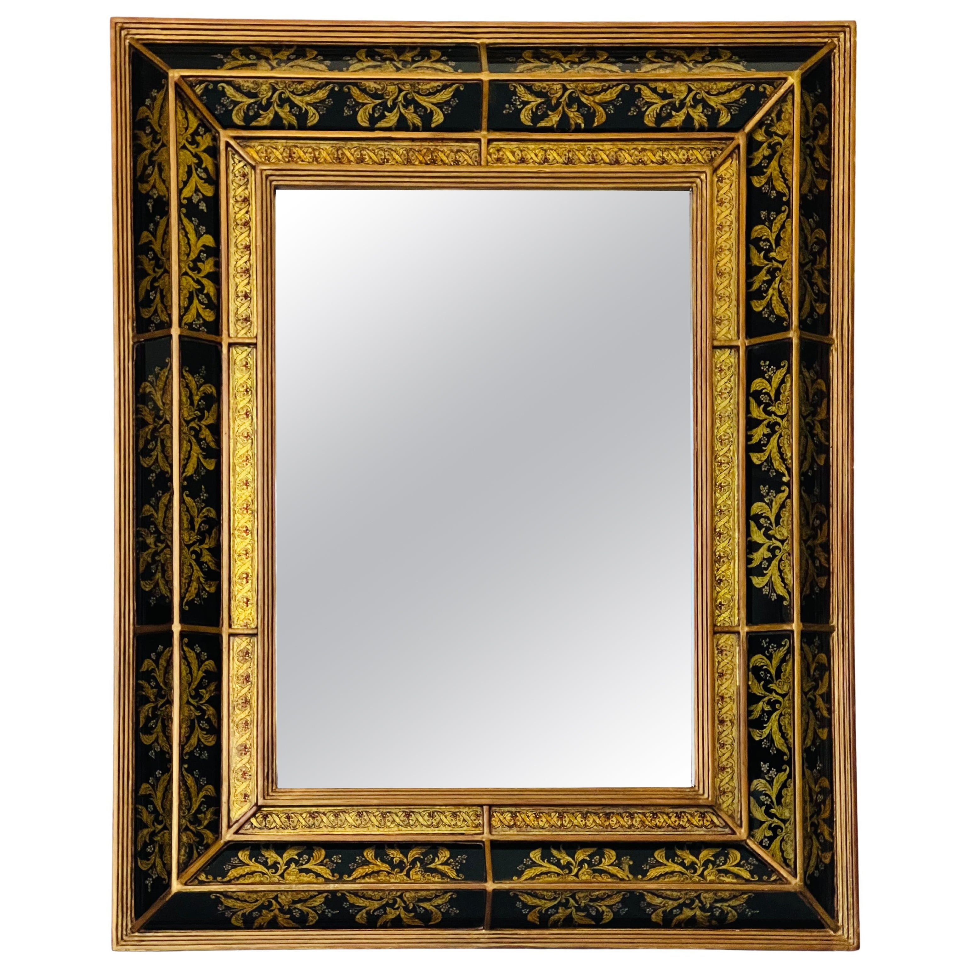 Miroir mural italien en églomisé en vente