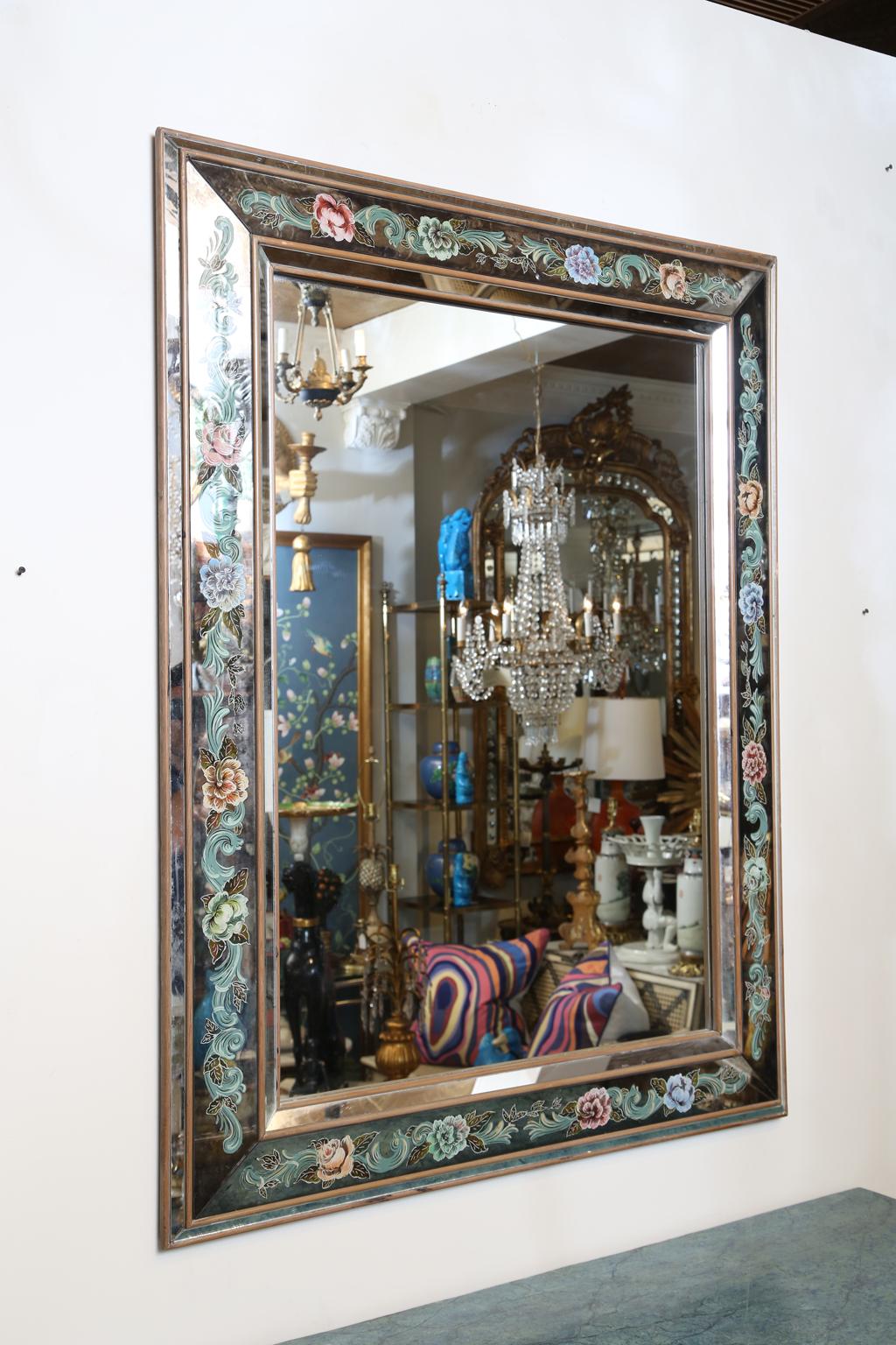 floral mirror frame
