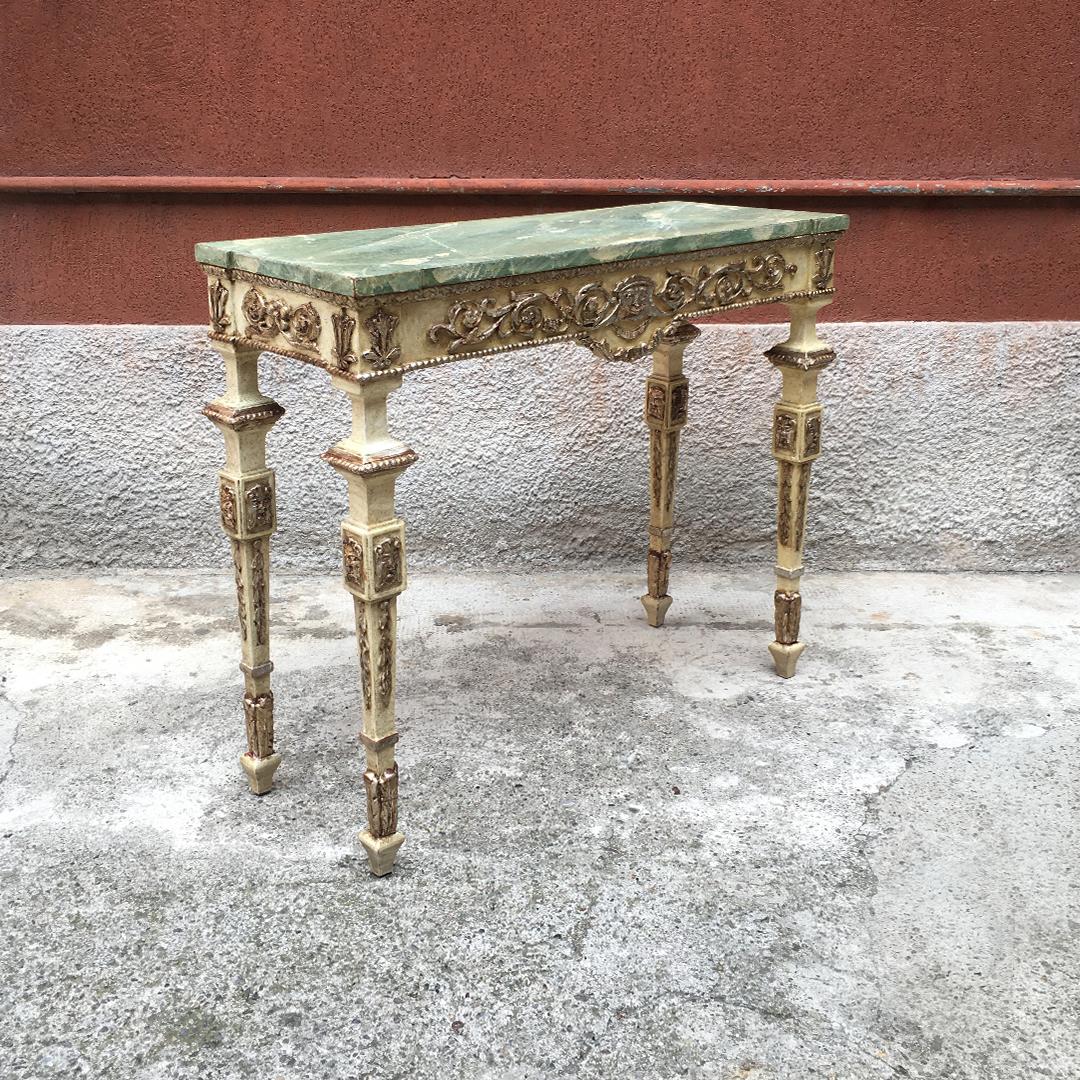 Italian 18th Century Venetian Style, Wood Console, 1950s In Good Condition In MIlano, IT