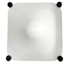 Italian Elio Martinelli Bolla Large Wall Light Acrylic and Metal, 1960s