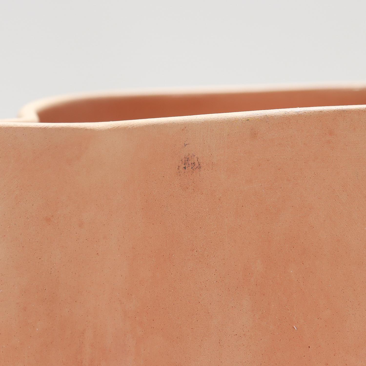 Italian Elsa Peretti for Tiffany & Co. Terracotta 'Thumbprint' Handled Pitcher 8
