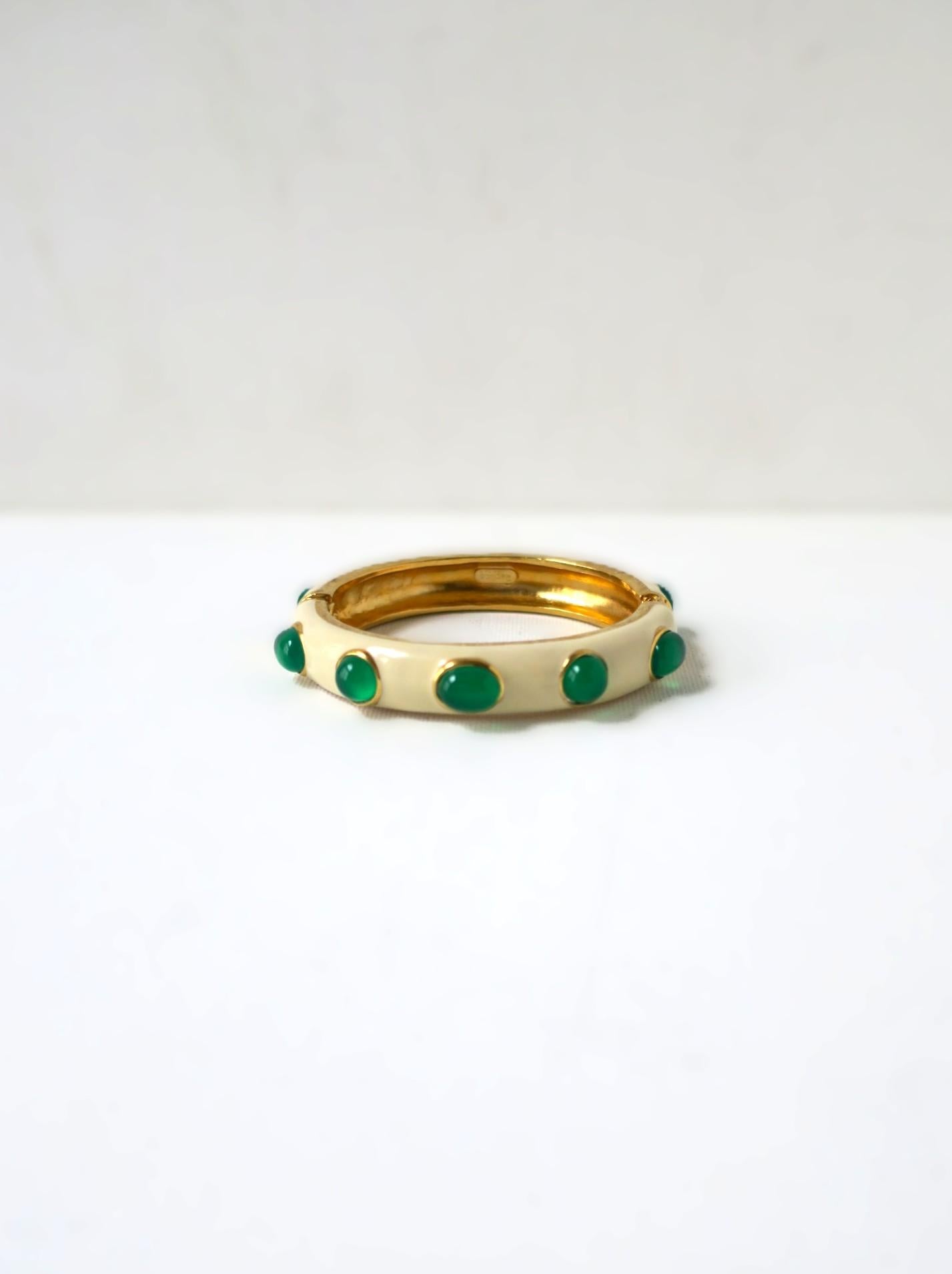 Pulsera Esmeralda Italiana en Excelente estado para la venta en New York, NY