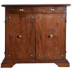 Italian, Emiliana, 1-Drawer, 2-Door Brass Mounted Credenza, Early 18th Century