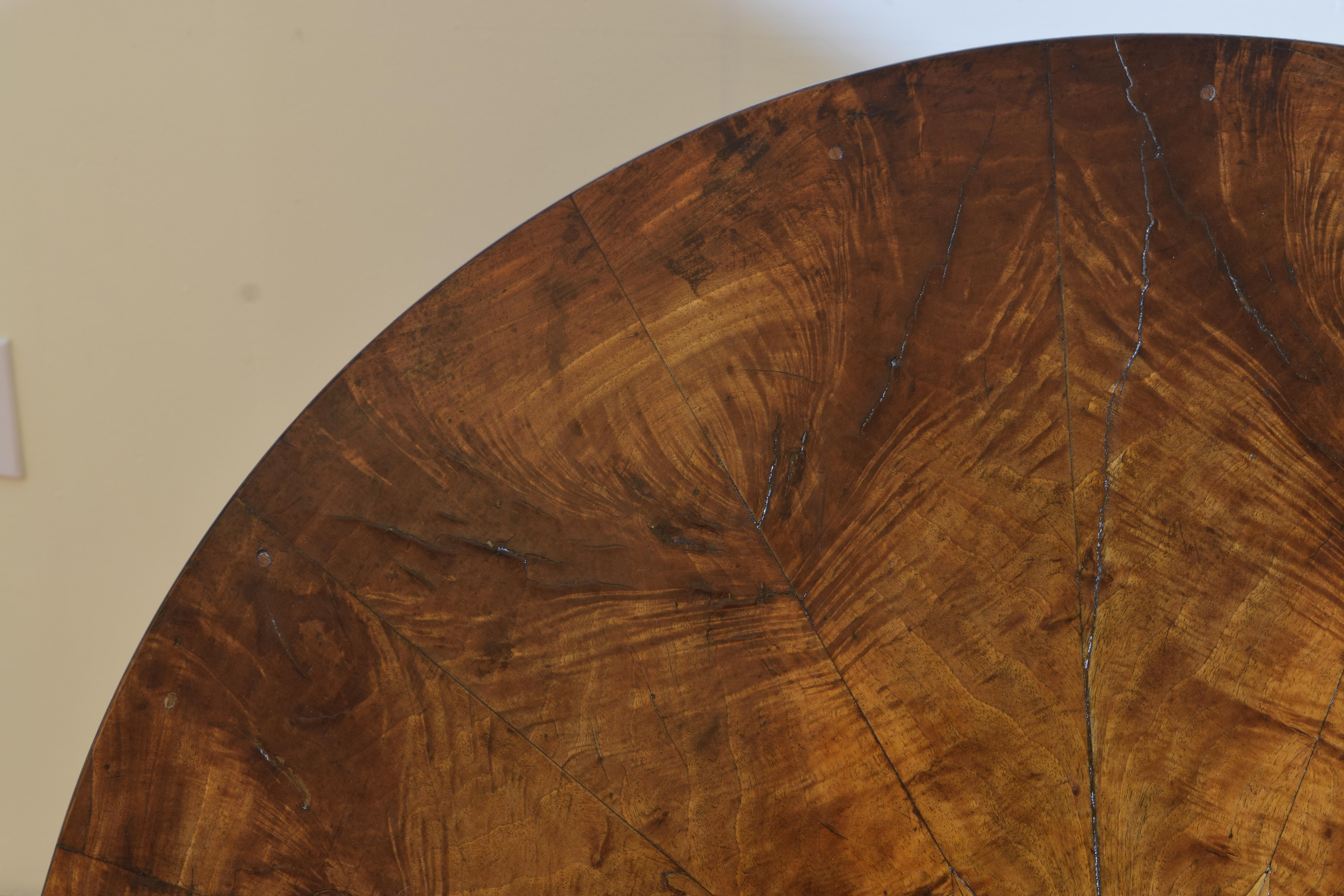 Italian, Emiliana, Late Neoclassic Walnut & Elm Inlaid Center Table, ca. 1835 6