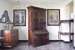 Italian, Emiliana, LXIV Period Paneled Walnut Secretary Cabinet, early 18th cen.
