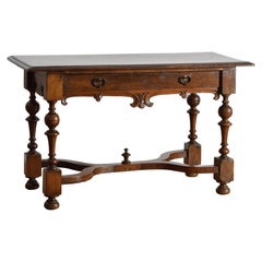 Italian, Emiliana, LXIV Period Shaped Walnut Console or Center Table, ca. 1725