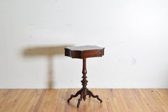 Italian, Emiliana, Neoclassical Period Walnut Shaped Sliding Top Table