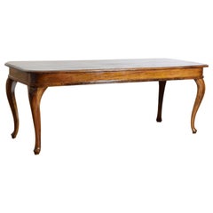 Italian, Emiliana, Shaped Walnut Library Table, 3rd quarter 18th century