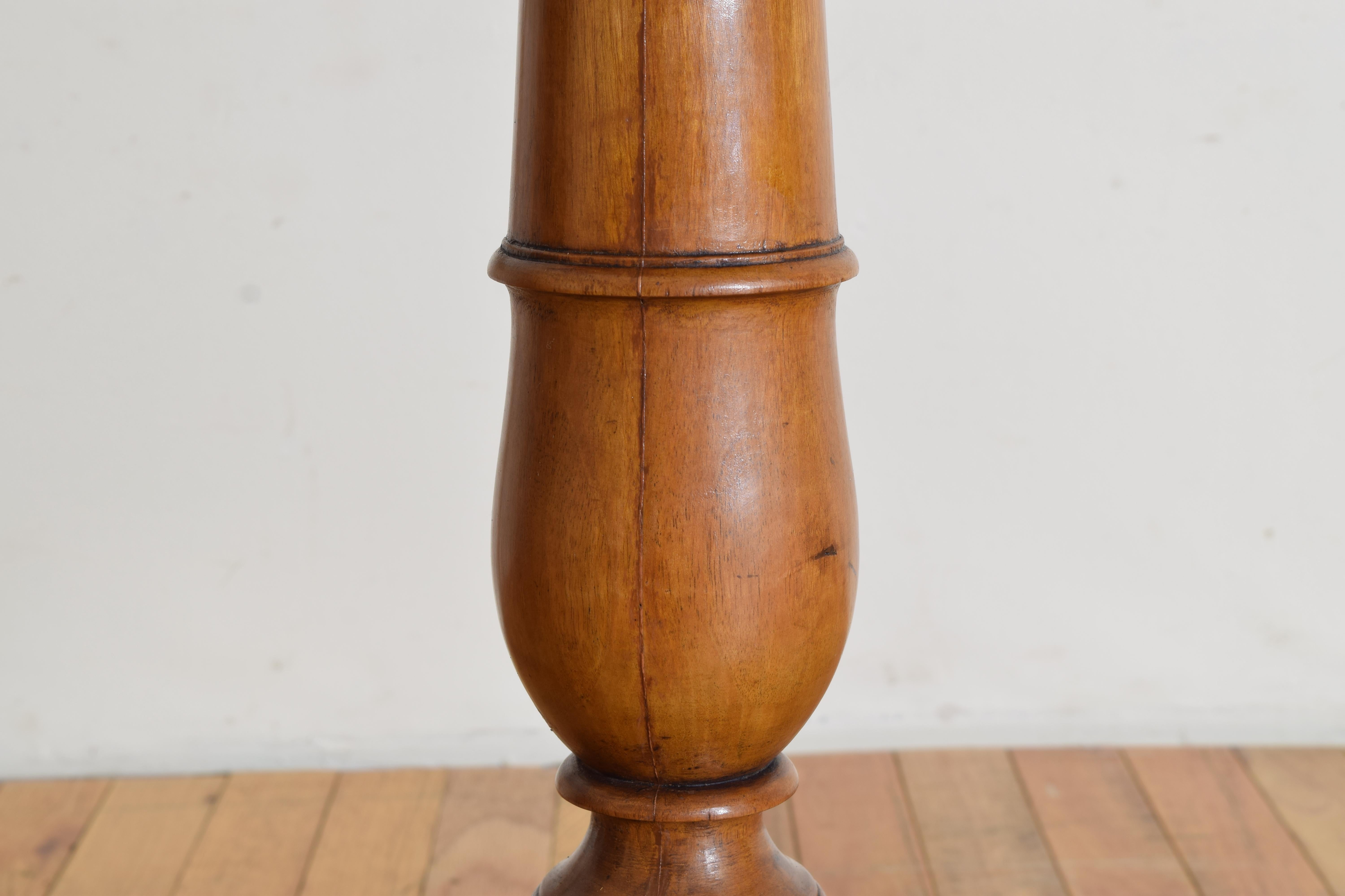 Italian, Emiliana, Walnut 1-Drawer Side or Small Center Table, Ca. 1830-1840 1