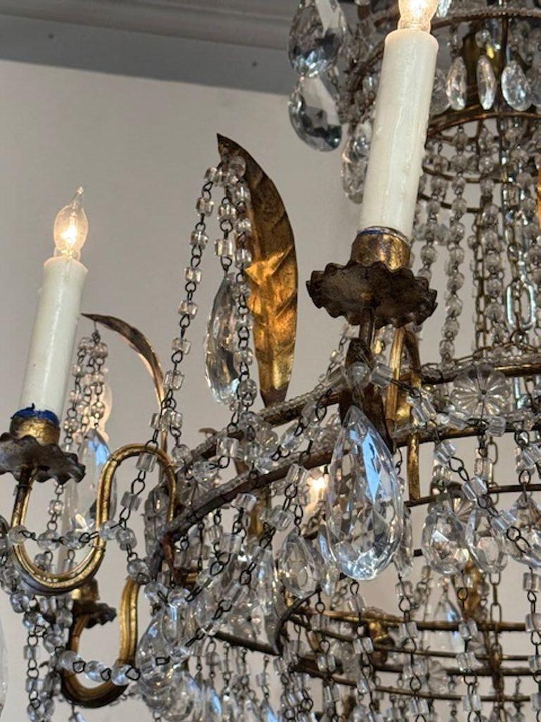 XX secolo Lampadario a cesto Impero italiano in vendita