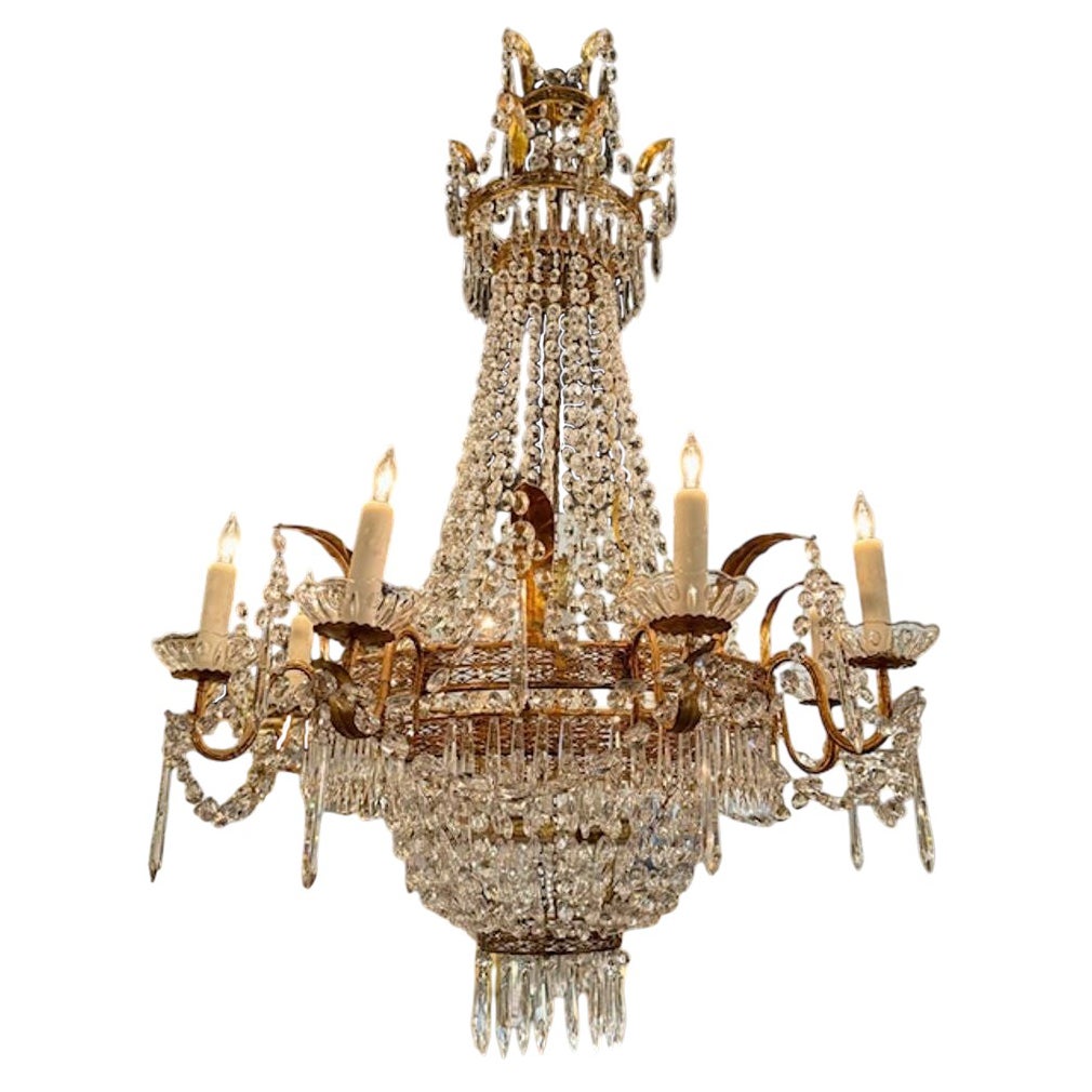 Italian Empire Basket chandelier