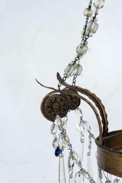 Lustre Empire en cristal à une seule lumière