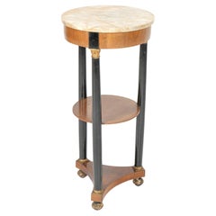 Pedestal Imperio Italiano Tapa de Mármol