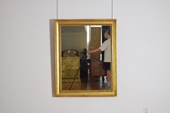 Italienischer Empire-Spiegel aus geschnitztem Giltwood und Gilt-Gesso, frühes 19.