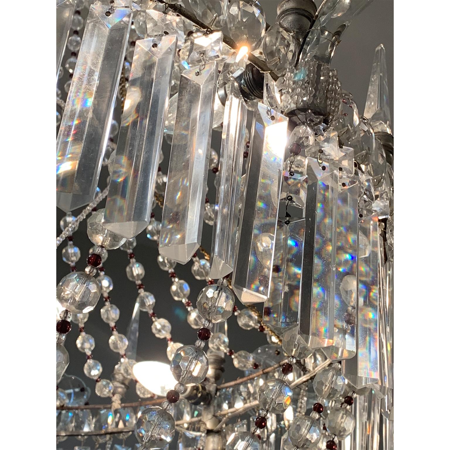 Italian Empire Stile Big Chandelier Crystalls 16 Lights to Italian Palace 13