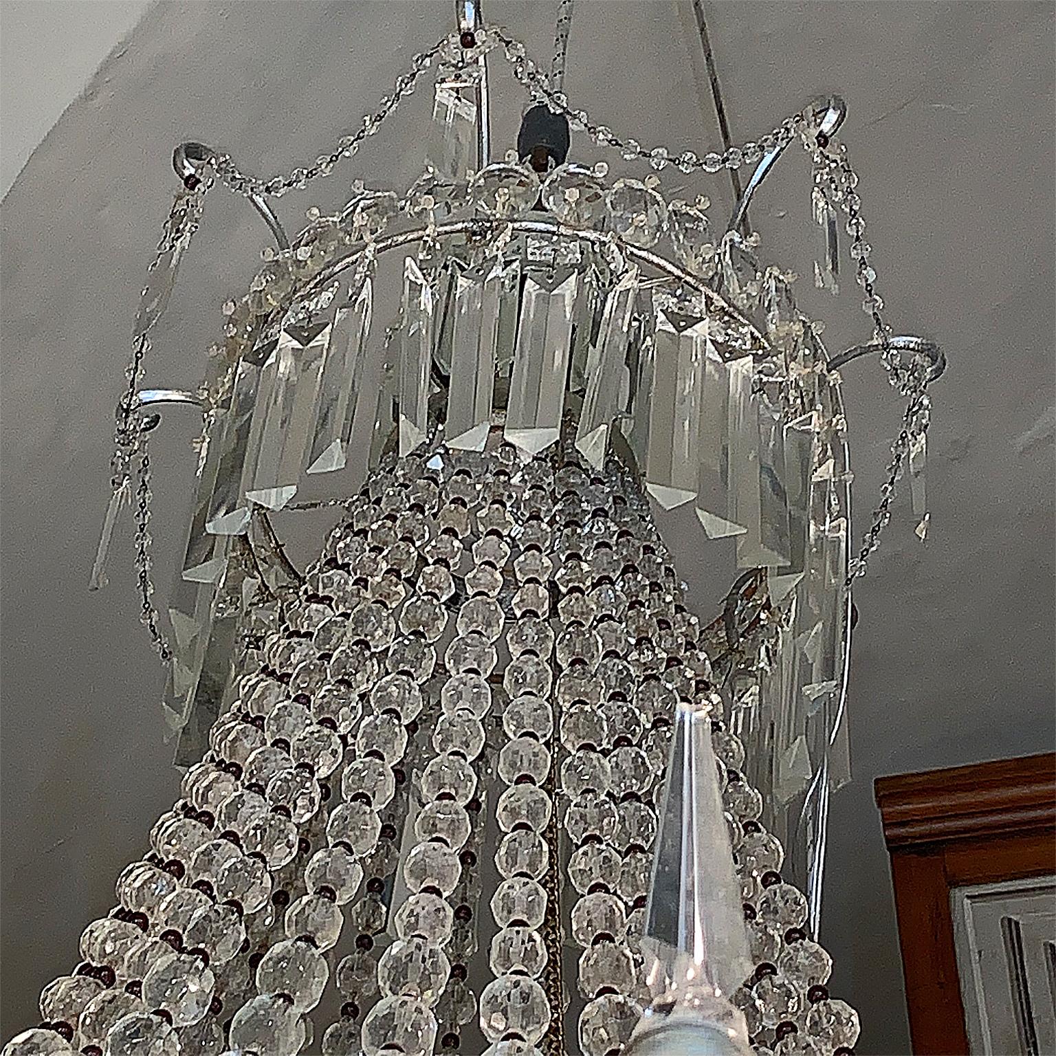 Italian Empire Stile Big Chandelier Crystalls 16 Lights to Italian Palace 5