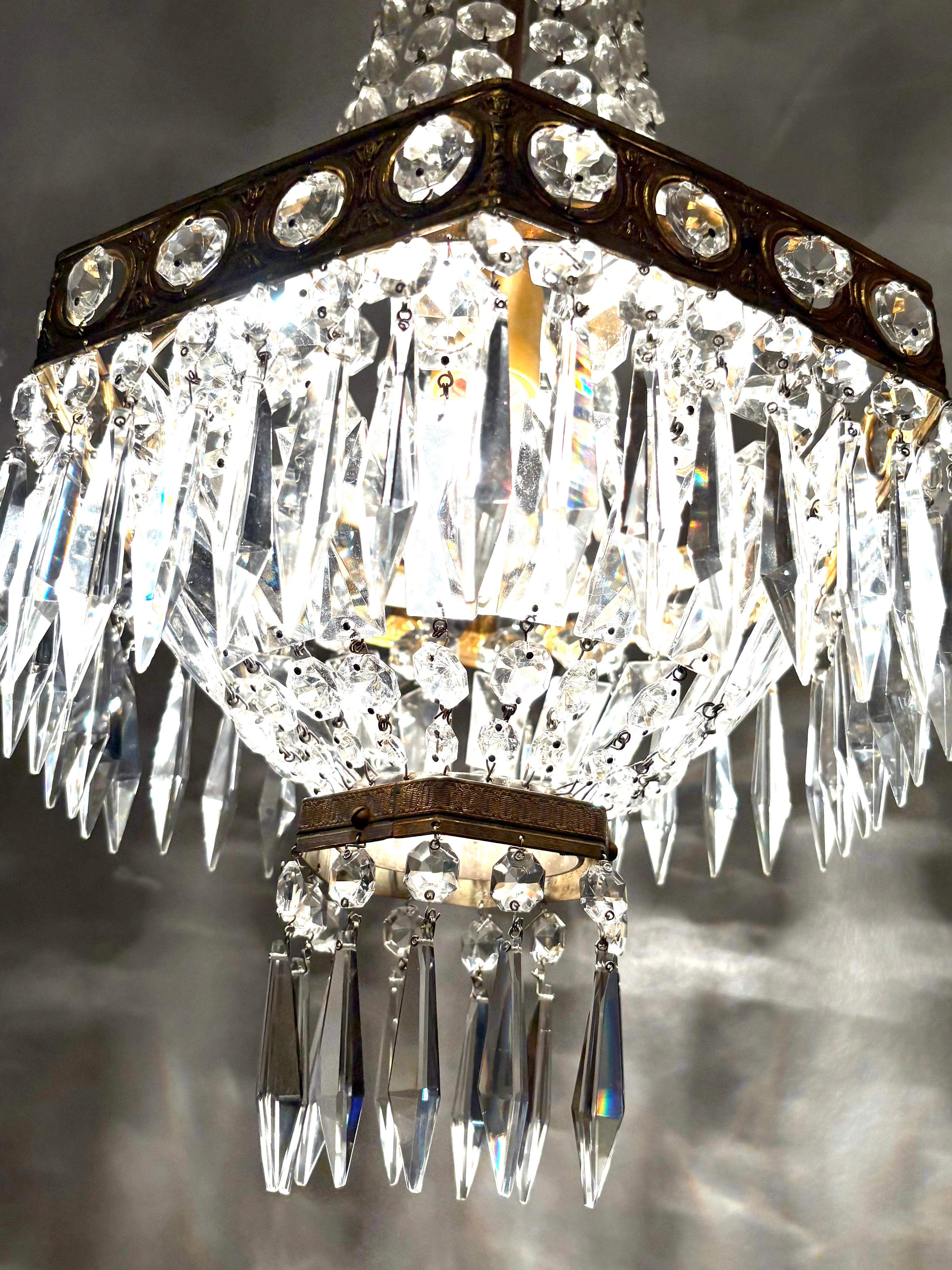 Lampadario italiano in stile impero in vendita 1