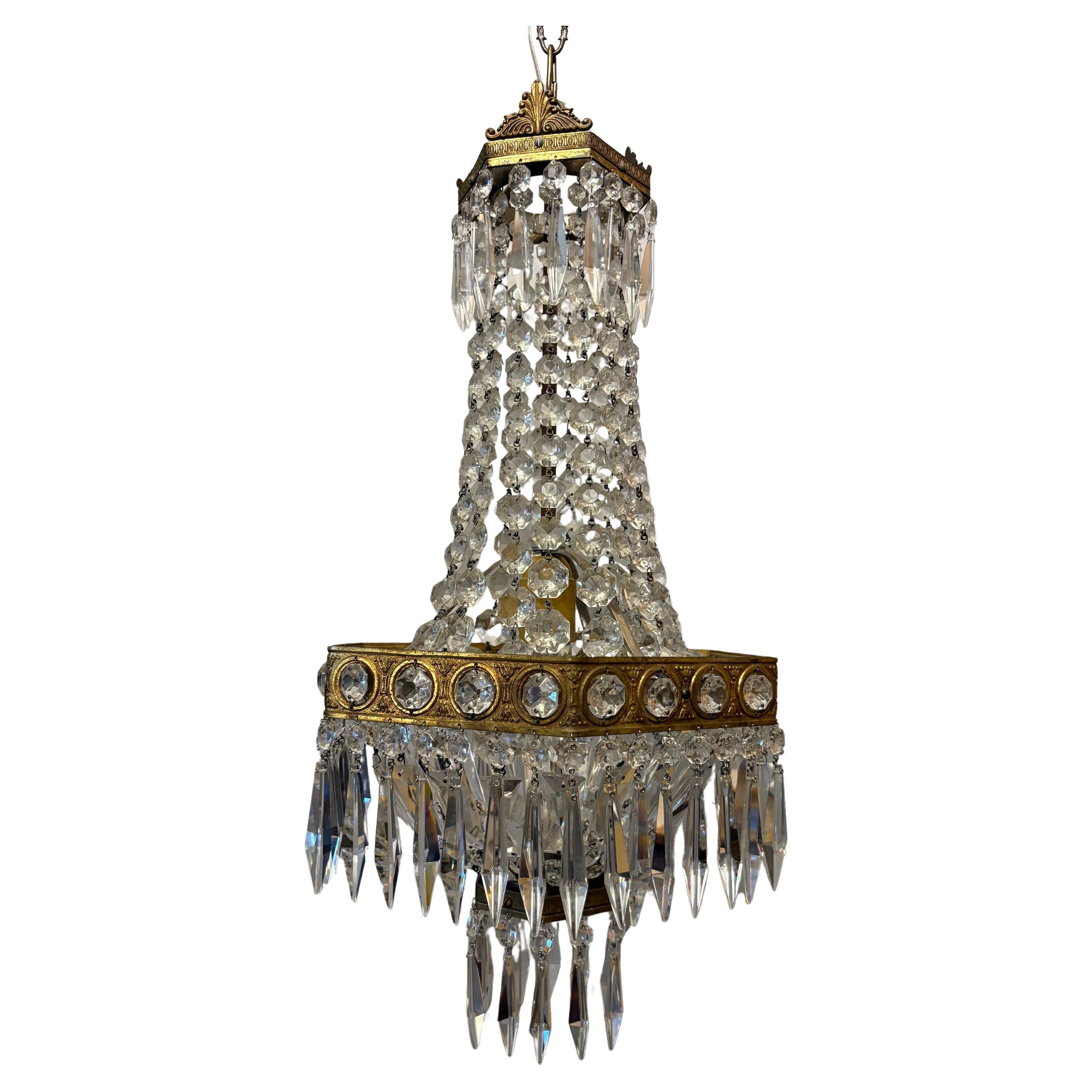 Lampadario italiano in stile impero