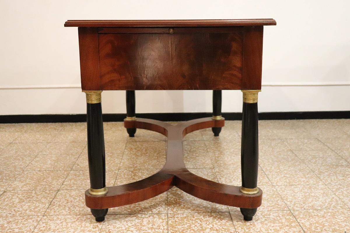 Italian Empire Style Elegant Writing Desk en vente 6