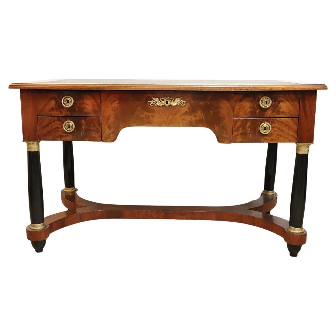 Italian Empire Style Elegant Writing Desk en vente