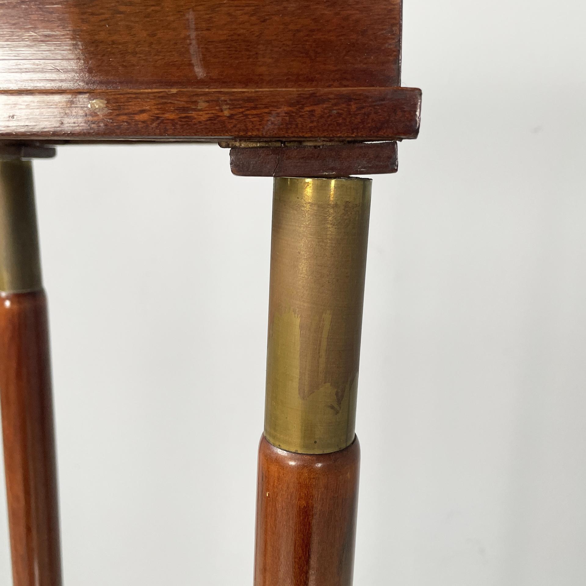 Italian Empire style pedestal in wood and brass, mid 1800s in vendita 7