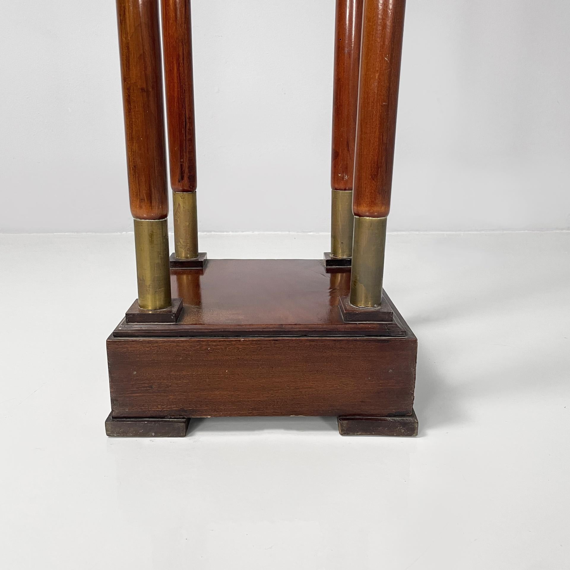 Italian Empire style pedestal in wood and brass, mid 1800s in vendita 9